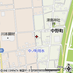 静岡県浜松市中央区中野町3122周辺の地図