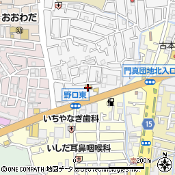 ファミリーマート門真上野口町店周辺の地図