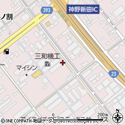愛知県豊橋市神野新田町ヲノ割33周辺の地図