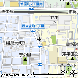兵庫県尼崎市西立花町5丁目11周辺の地図