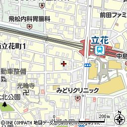 兵庫県尼崎市西立花町1丁目3周辺の地図