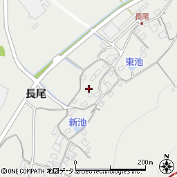 岡山県赤磐市長尾周辺の地図