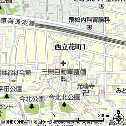 兵庫県尼崎市西立花町1丁目10-31周辺の地図