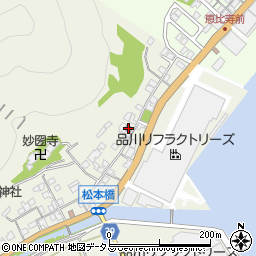 浦北公民館周辺の地図