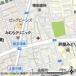 兵庫県芦屋市親王塚町10-2周辺の地図