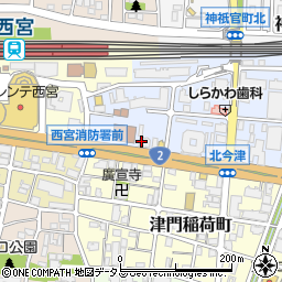 アパマンショップＪＲ西宮駅前店周辺の地図
