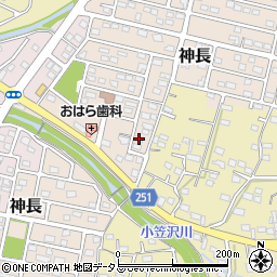 静岡県袋井市神長19-3周辺の地図