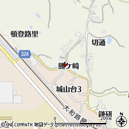 京都府木津川市鹿背山熊ケ崎44-1周辺の地図