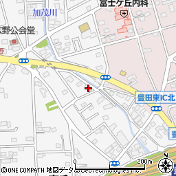 静岡県磐田市富丘215周辺の地図