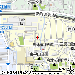 兵庫県尼崎市西立花町5丁目2-4周辺の地図
