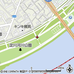 淀川河川公園トイレ１３周辺の地図