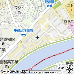 大阪府豊中市神州町周辺の地図