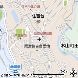 兵庫県神戸市東灘区住吉台周辺の地図