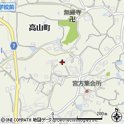 奈良県生駒市高山町8681周辺の地図