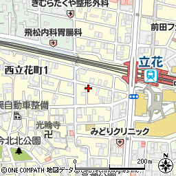兵庫県尼崎市西立花町1丁目3-17周辺の地図