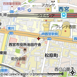 カレーハウスＣｏＣｏ壱番屋ＪＲ西宮駅前店周辺の地図