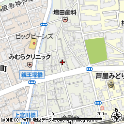 兵庫県芦屋市親王塚町10-3周辺の地図