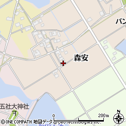 兵庫県加古郡稲美町森安205-4周辺の地図