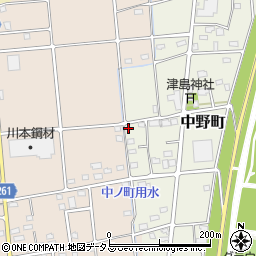 静岡県浜松市中央区中野町3119周辺の地図
