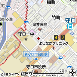 大阪府守口市竹町11周辺の地図