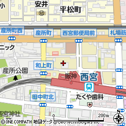 京都銀行西宮支店 ＡＴＭ周辺の地図