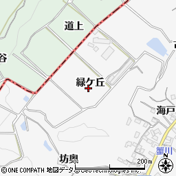 愛知県南知多町（知多郡）豊丘（緑ケ丘）周辺の地図