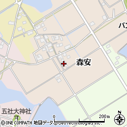 兵庫県加古郡稲美町森安205-3周辺の地図