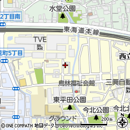 兵庫県尼崎市西立花町5丁目2-11周辺の地図