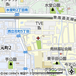 兵庫県尼崎市西立花町5丁目7-2周辺の地図