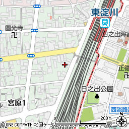 ローズコーポ新大阪７周辺の地図