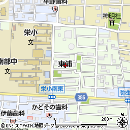 愛知県豊橋市北山町東浦周辺の地図