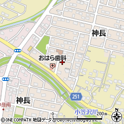 静岡県袋井市神長15-11周辺の地図