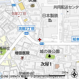 阪下商店周辺の地図
