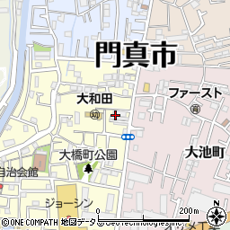 大阪府門真市大橋町6周辺の地図