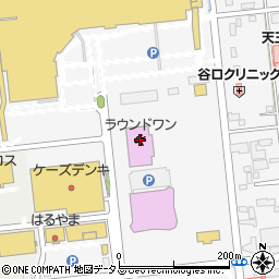 ラウンドワンスタジアム浜松店周辺の地図