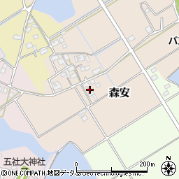 兵庫県加古郡稲美町森安205-1周辺の地図