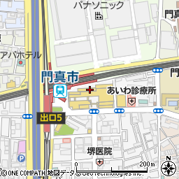 イズミヤ門真店周辺の地図