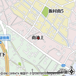 愛知県豊橋市飯村町南池上周辺の地図