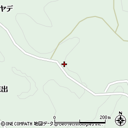 京都府南山城村（相楽郡）田山（打越）周辺の地図