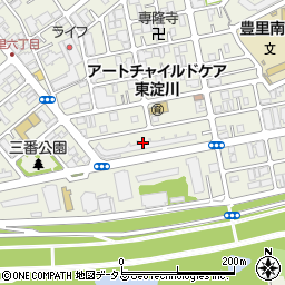 直吉周辺の地図