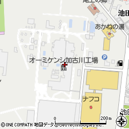 オーミケンシ加古川工場周辺の地図