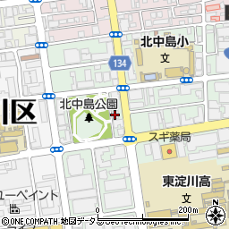 株式会社アキュラホーム大阪支店周辺の地図