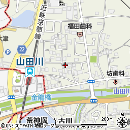 京都府木津川市相楽城西周辺の地図