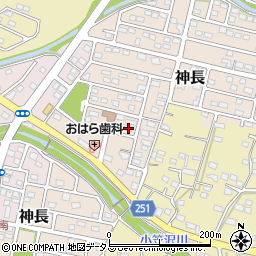 静岡県袋井市神長18-3周辺の地図