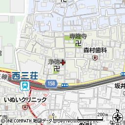 大阪府門真市元町20-26周辺の地図