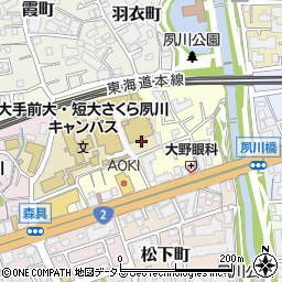 兵庫県西宮市御茶家所町周辺の地図