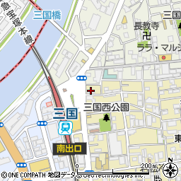 まさや 炭火焼鳥専門 阪急三国店周辺の地図