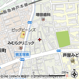 兵庫県芦屋市親王塚町10-6周辺の地図