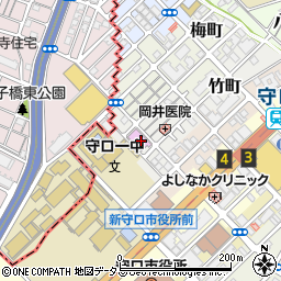 大阪府守口市竹町10周辺の地図