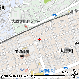 兵庫県芦屋市大原町22-21周辺の地図